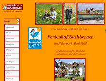 Tablet Screenshot of ferienhof-buchberger.de